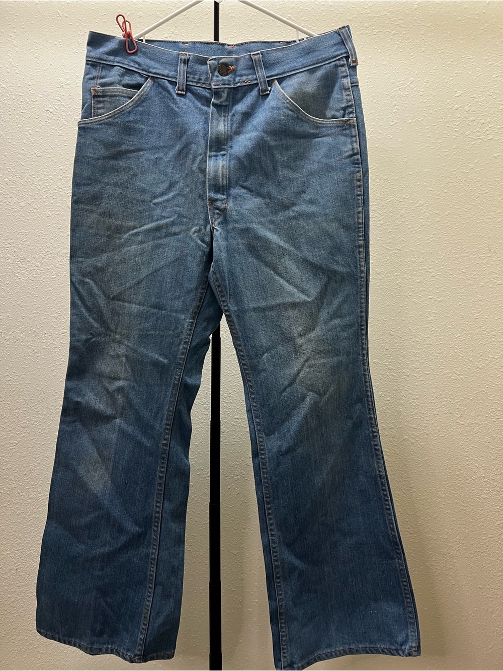 Women's Mid-Blue Wide Leg Jeans